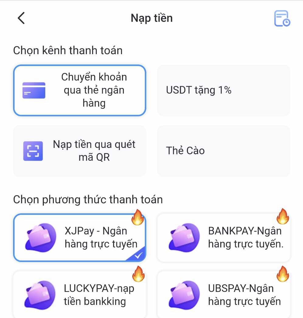 Nạp tiền Luck8 qua ngân hàng